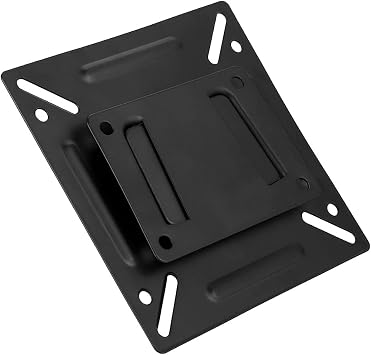 TV Wall Mount, 12 * 12 * 0.8 Cm Durable Wall Monitor Mount, Black 14-32" LCD TV for Business Home