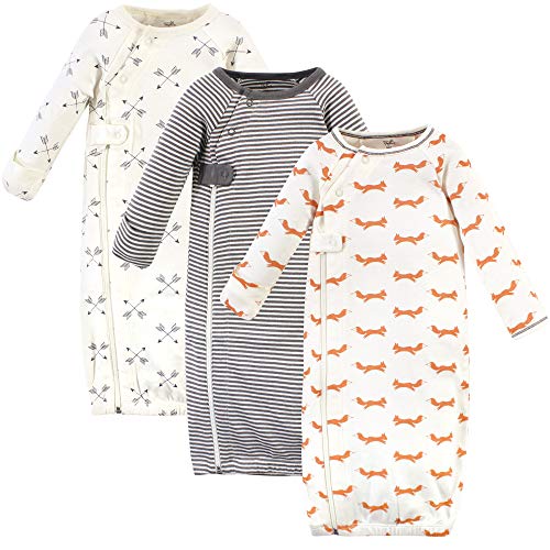 Image of Touched by Nature Baby Organic Cotton Zipper Gowns