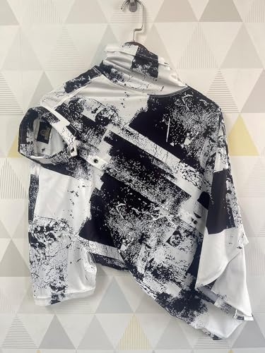 Image of Men's Striped Slim Fit Half Sleeves Stratchable Printed Shirt