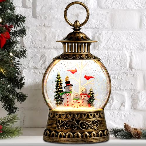 EcoVibe Retro Snowman Lantern
