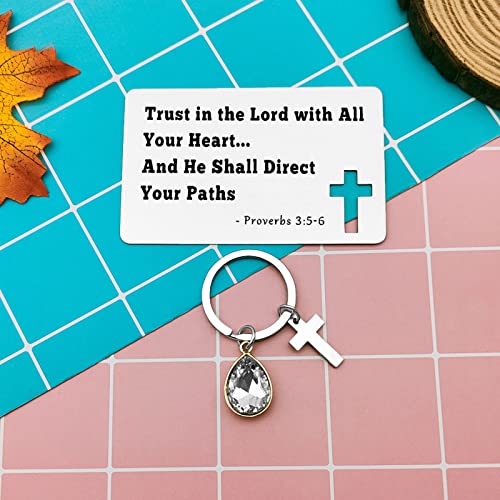 Inspirational Christian Gifts for Women Men Bible Verse Wallet Card Metal Engraved Inspirational Gifts Baptism Card Faith Gifts Religious Gifts Christmas Birthday Thanksgiving Graduation Present4