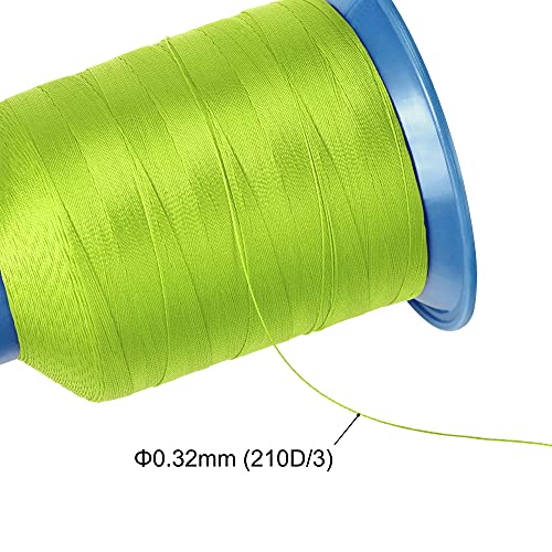 Hilos de coser poliéster extra fuerte 1312 yd 210D/0.32mm (Lima, 2 pcs) miniatura 3