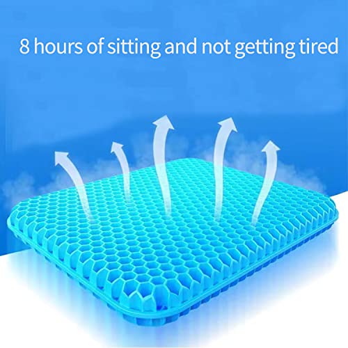 Eveme Large Gel Enhanced Seat Cushion With Non-Slip Cover, Cooling Seat Cushion,Wheelchair Seat Cushions,For Office Chair Car Seat Cushion Student Seat.soft & Breathable, Sciatica & Back Pain Relief #TOP7