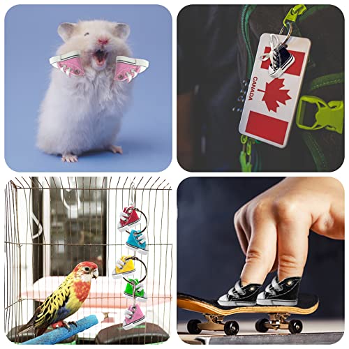 6 Pairs Mini Shoes Mini Finger Shoes Fingerboard Shoes Doll Shoes Mini Skateboard Shoes Mini Sneakers Finger Shoes For Fingerboard Miniature Shoes Tiny Shoes For Finger Breakdance (Mixed Color) #TOP5