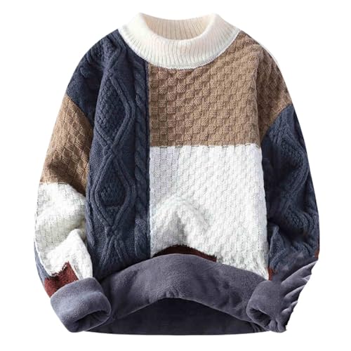 Men's Sweater for Winter,Thickened Knitted Sweater,Warm Sweater