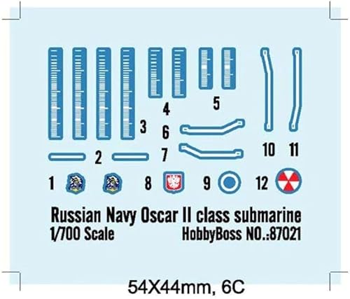 Miniatura 2 de Hobby Boss Kit de construcción de modelo de barco submarino clase Oscar II de la Armada rusa