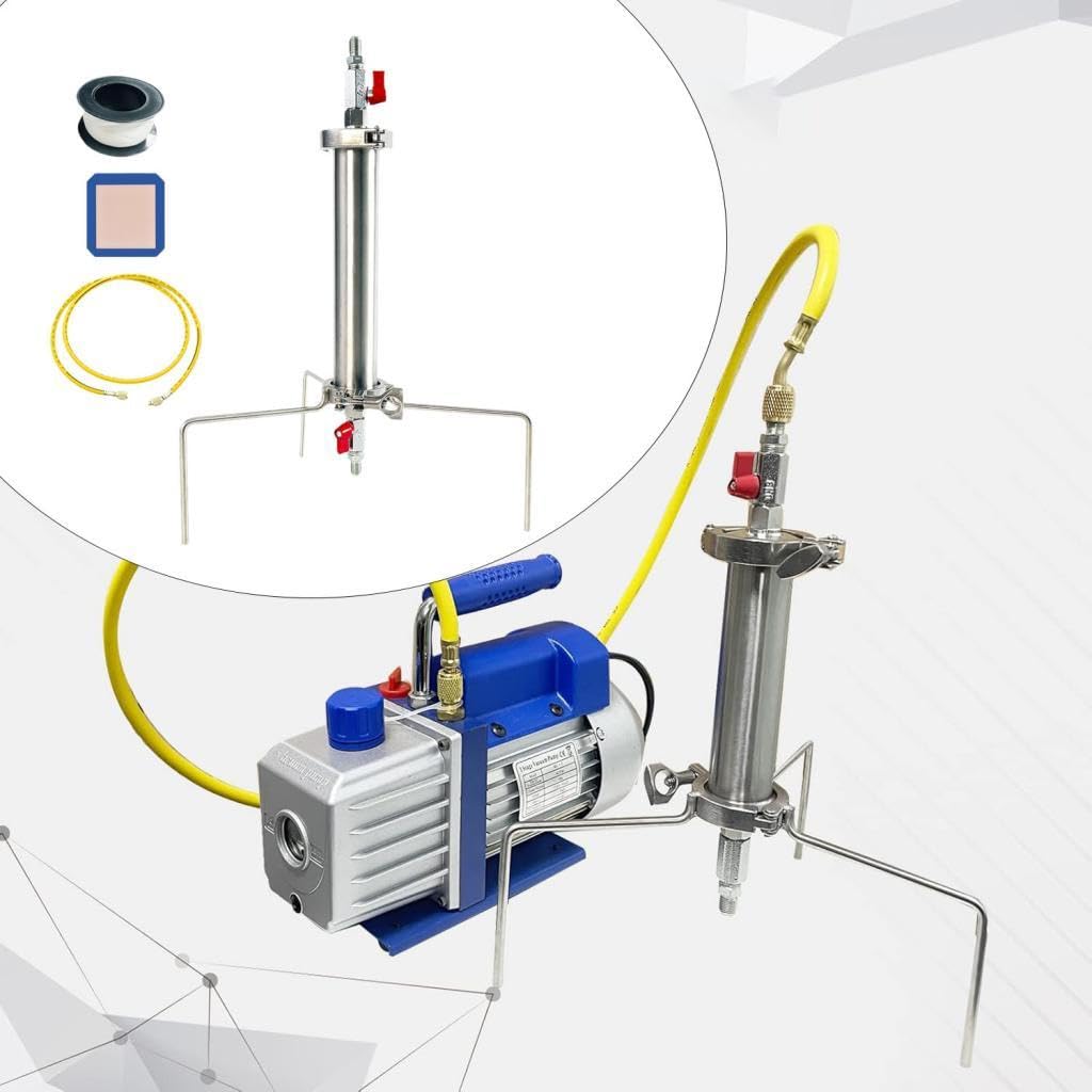 Tubo Vacío Acero Inoxidable Con Trípode 90G | capacidad 90g, acero pulido, facil limpieza, extraccion eficiente