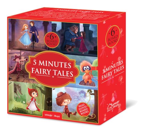 5 Minutes Fairy Tales Bookset: Giftset of 6 Board Books for Children (Abridged and Retold) at ₹339 (Deal Price) – Amazon