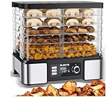 ELECTO Dörrautomat 15 L – 500 W – mit Umluft und Timer 1–24 h – 6 BPA-freie Siebe – Edelstahlgehäuse – Temperaturregelung 35–70 °C – LED-Display – leiser Betrieb