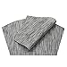 SHACOS Round Table Placemats Set of 4 Wedge Placemats Heat Resistant Woven Vinyl Table Mats Wipe Clean (4, Silver Gray)