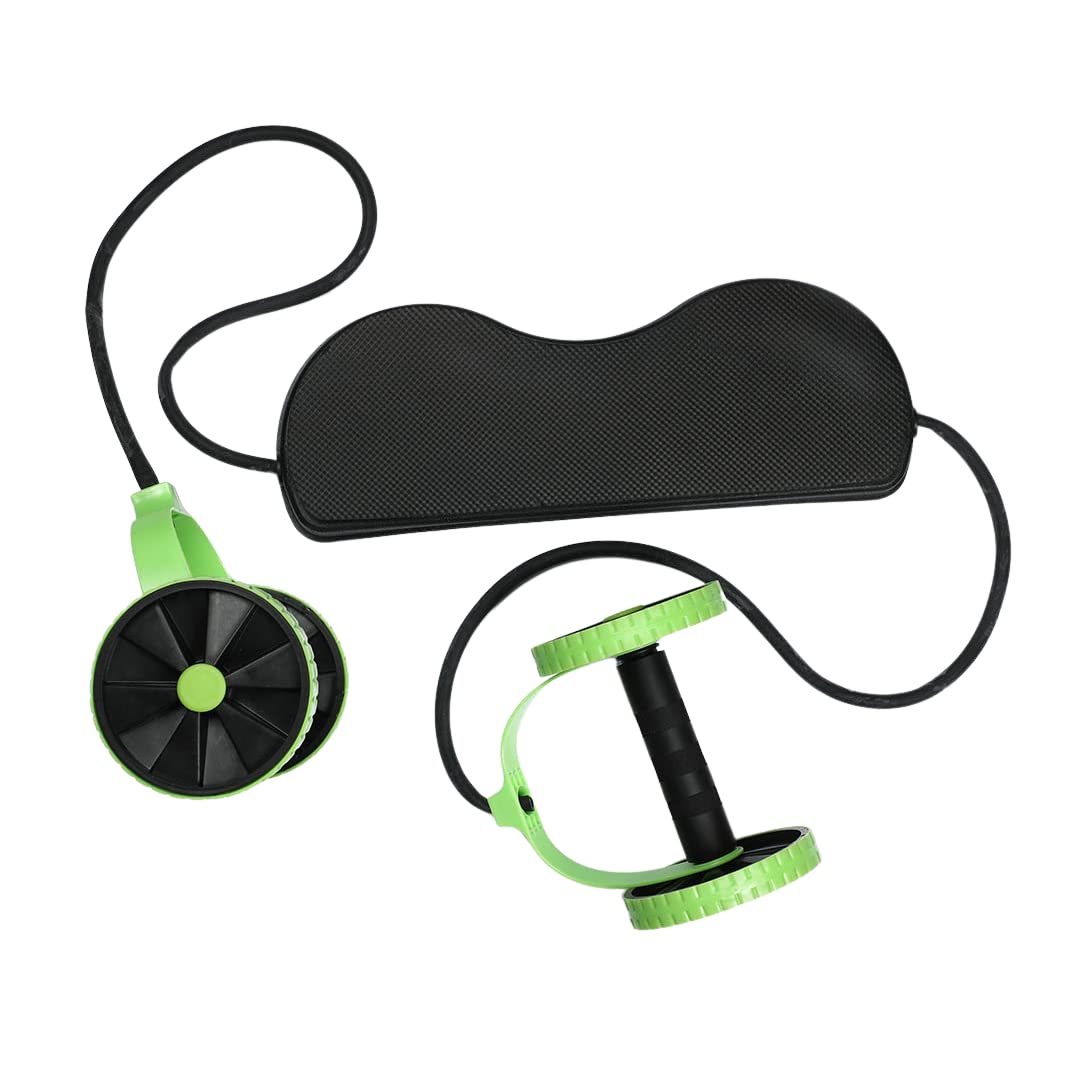 Burnlab Ab Roller Wheel with Resistance Tube (Green), Adjustable Training Levels for Abdominal & Core Strength Training, Comfortable Knee Base for Home Gym Fitness - for Men and Women (B09JSWPX96) Amazon Price History, Amazon Price Tracker