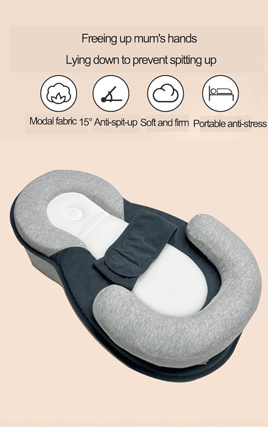 Almohada de apoyo para lactantes recién nacidos, cuñas, correa de gery para lactancia materna, seguridad para reducir el reflujo