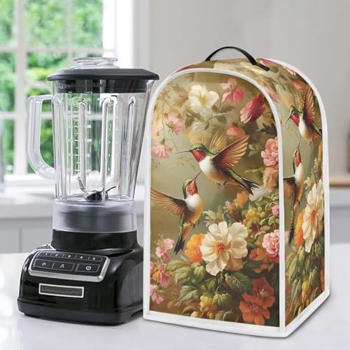 Image of Hummingbird Blender Covers Portable Food Processor Dust Cover with Handle Small Kitchen Appliance Protector for Coffee Makers or Juicers Waterproof Splash and Stain Resistant