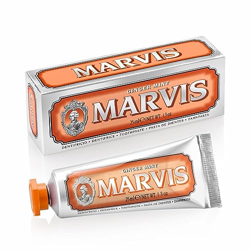 Image of Marvis Ginger Mint Toothpaste, Travel Size 1.3 ounces