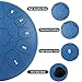 Steel Tongue Drum - 12-Inch 13-Notes Tongue Drum, C Major Outdoor Rain Drum With Tote Bag, Music Book, and Hand-Held Drumsticks (Blue)