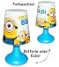 Produktbild alles-meine.de GmbH LED Tischlampe mit Farbwechsel -  Minions - Ich einfach unverbesserlich  - Batteriebetrieben - auch Kabel möglich / SCHNURLOS & Kabellos - 19 cm hoch - Tisc..