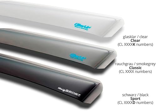 ClimAir Wind Deflectors Compatible with Opel Mokka II & Mokka-e 2020-