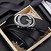 VANNANBA Ratchet Belts for Men Fashion Automatic Buckle Automatic Belts with Gift Box(34