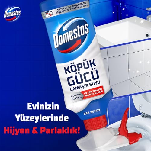 Domestos Köpük Gücü Köpük Çamaşır Suyu Beyaz Sabun 450 ml, Beyaz Sabun Köpük Gücü