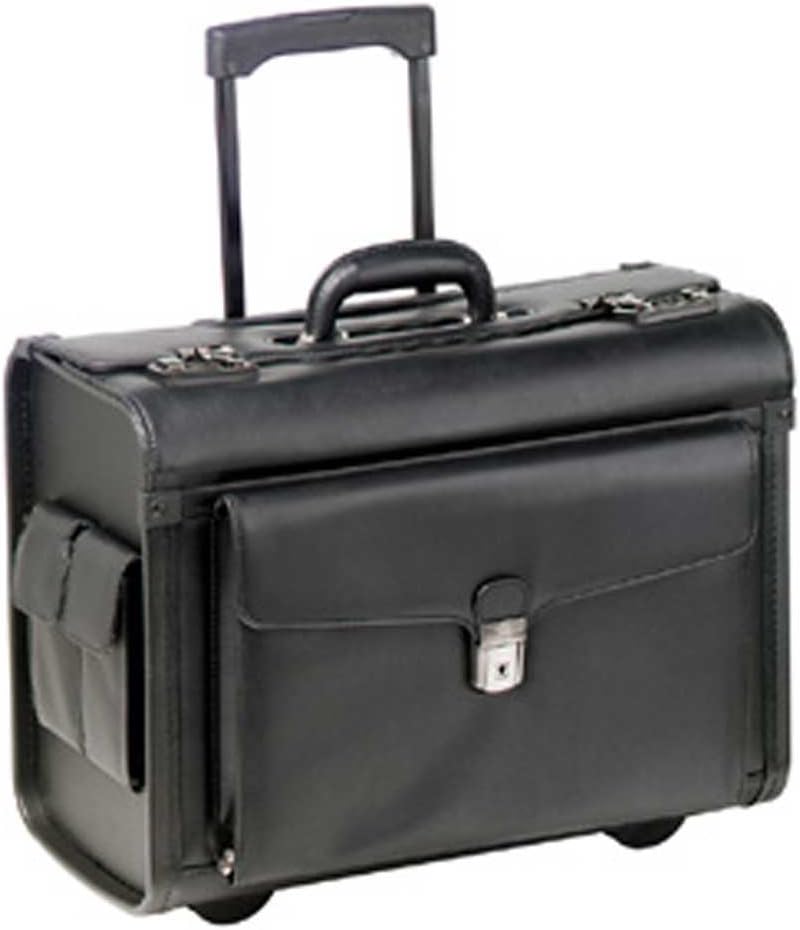 Mancini Lawyer/litigation Rolling Simulated Leather Briefcase