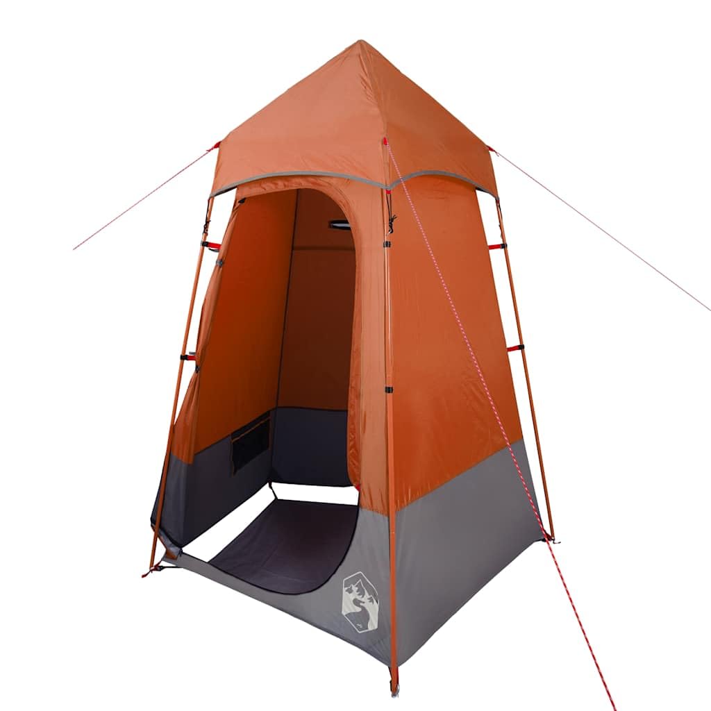 Tenda da campeggio con stendibiancheria e apertura di ventilazione come tenda impermeabile per WC e docce verde