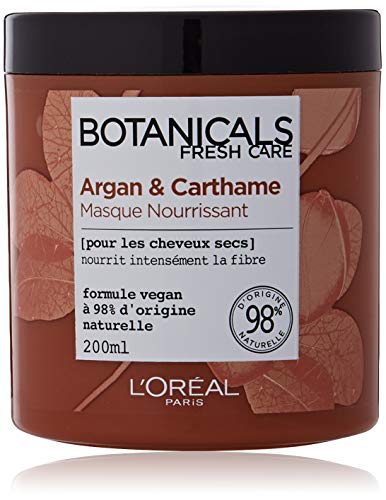 L'Oréal Paris Botanicals Argan & Carthame Masque Nourrissant pour Cheveux Secs 200 ml