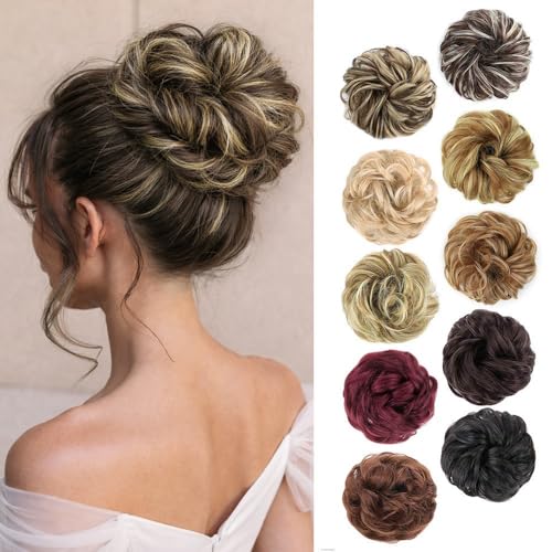 MORICA Chignon Cheveux Synthétique Brun Foncé Blond