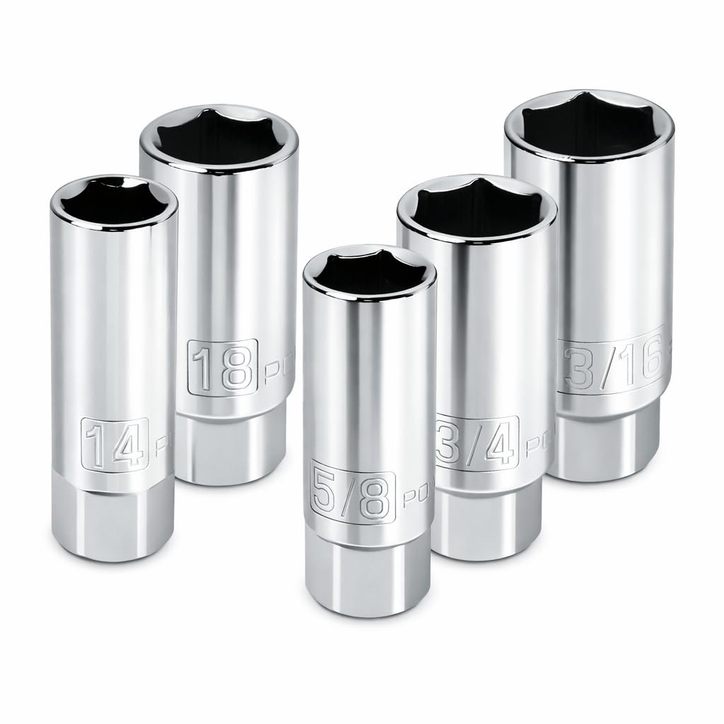 Amazon.com: Powerbuilt 3/8-Inch Drive Spark Plug Socket Set, 6