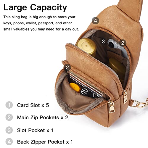 Image of Telena Crossbody Bags for Women Leather Cross Body Sling Bag for Woman Travel