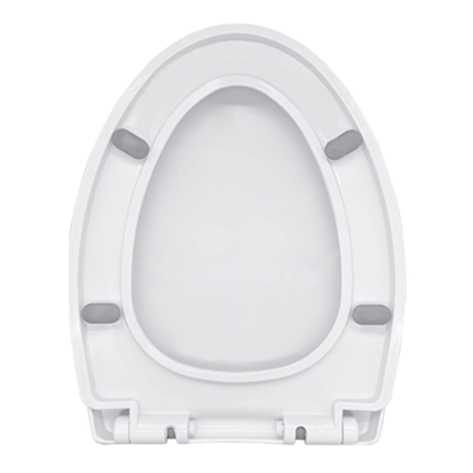 Siège de toilette en forme de U O V en plastique PP blanc avec charnières réglables