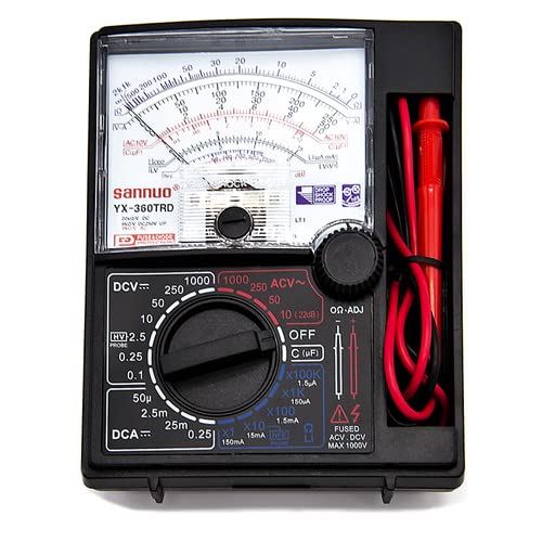 QBM X-360TR Multitester AC/DC Voltage Current Analog Multimeter Analog Multimeter (Black 2000 Counts (B0B4WD2PZX) Amazon Price History, Amazon Price Tracker