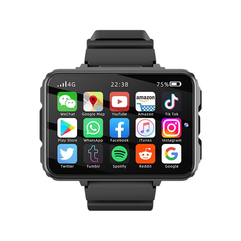 MG222 4G Internet GPS Navigation Smartwatch 4GB 64GB Android 10 7 2 4 Large Screen 500W 500W Dual