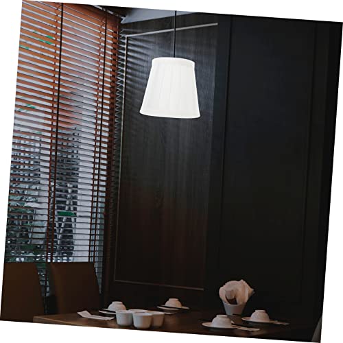 Image of Lampshade Wall Lamp Shade Bulb Cover s Clip on Cute Table Fabric Linen s Drum Table Cover White Cloth Desk Vintage