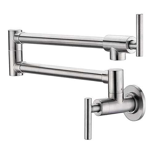 Pot Filler Faucet Stainless Steel Commercial Wall Mount Kitchen Sink