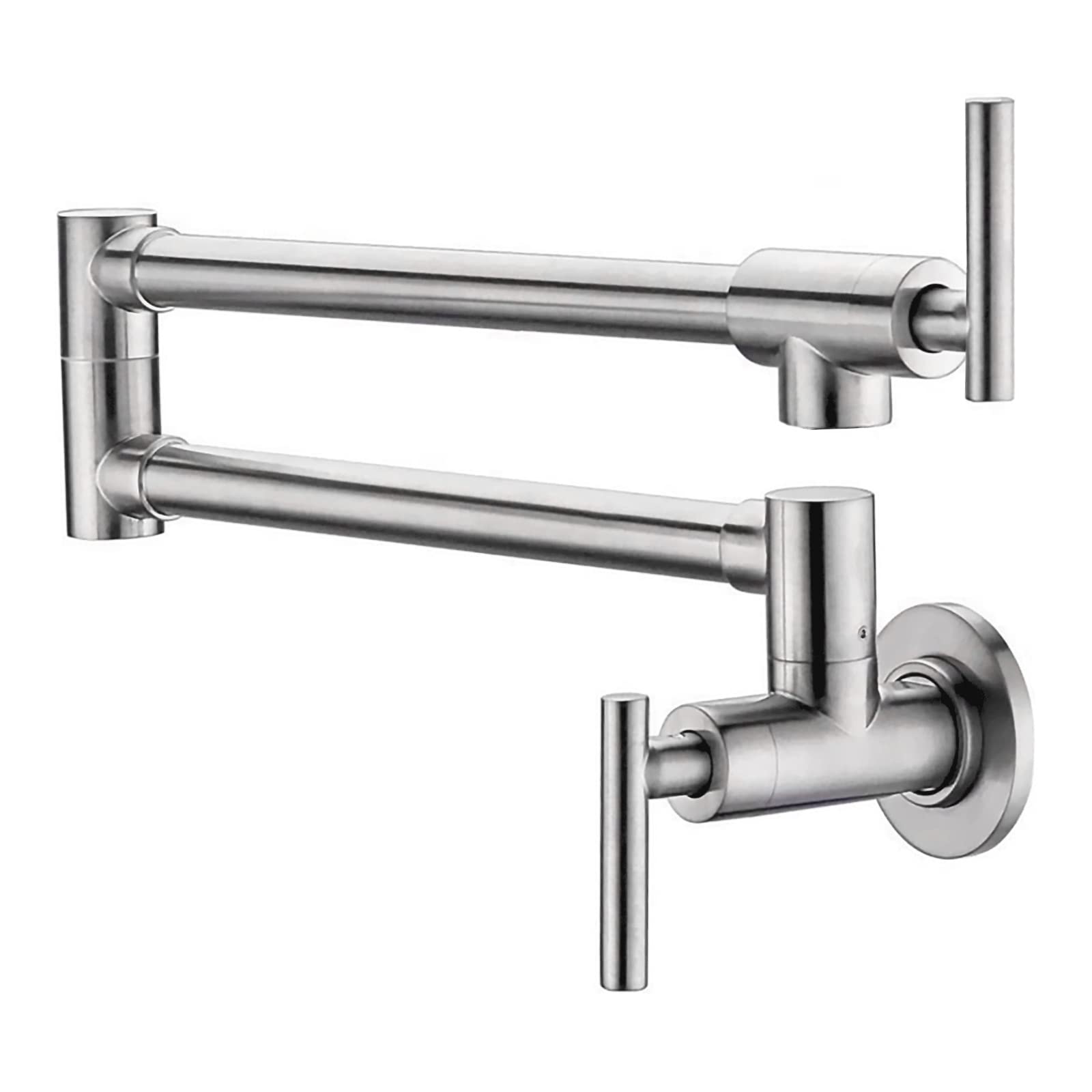 Grifo de cocina de pared de acero inoxidable cepillado LWX para llenado de ollas