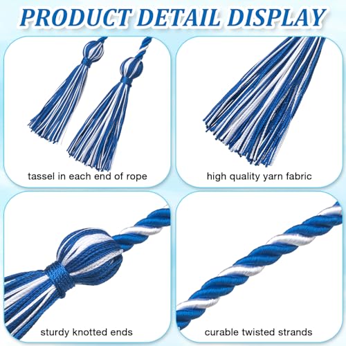 Image of ONUPGO Graduation Cord, Graduation Honor Cords Rayon Braided Tassel Cord for 2026, 68 inch Polyester Yarn Long Robe Honor Rope for Graduation Students, Bachelor Gown