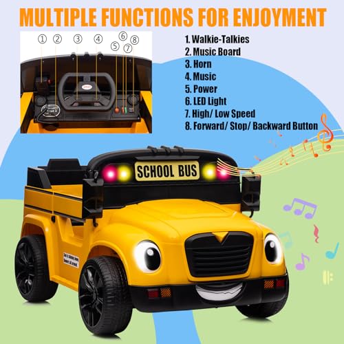 Luibas 24V 4×4 Kids Ride On Electric Vehicles School Bus Kids Ride On Toy Car With Powerful Motors thumb #4