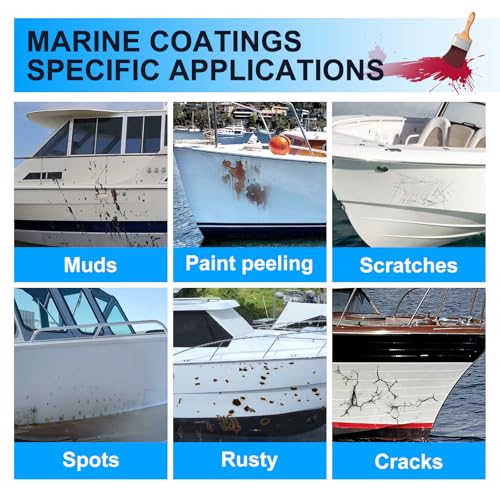 Image of Boat Paint 35 Oz Gloss Red Marine Boat Topside Bottom Enamel Paint, Marine Paint for Boats, Wood, Fiberglass Aluminum Metals Oil-Based Epoxy Red