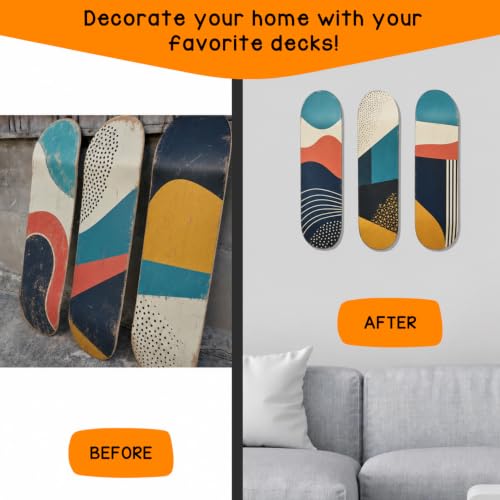 Ezbnb Aluminum Skateboard Wall Mount