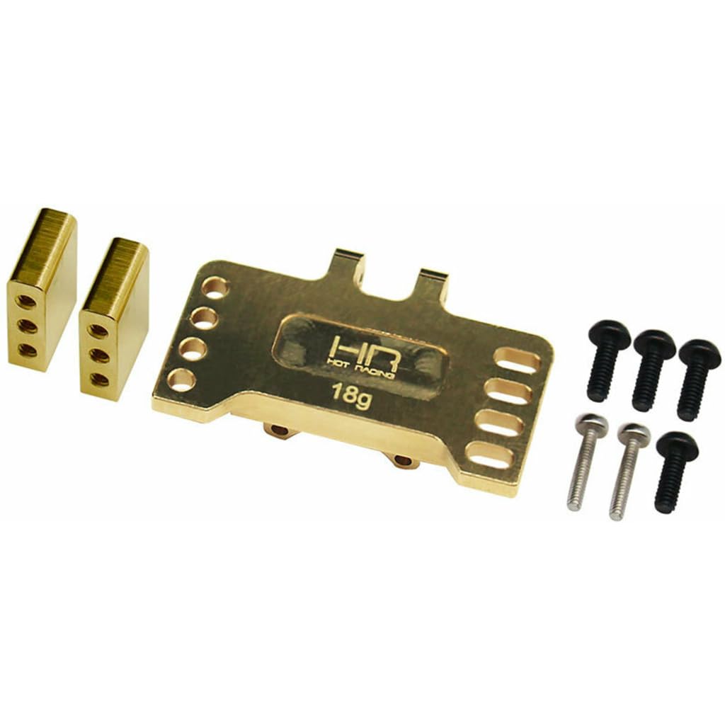 Hot Racing SXTF24HMH BrassReefs Emax Savox Servo Mount SCX24