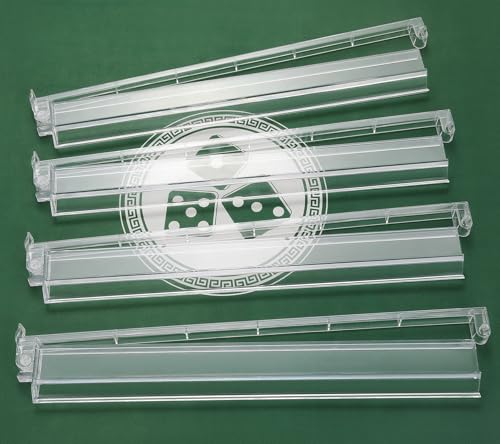 Mahjong Racks 4 piezas en acrílico transparente miniatura 2