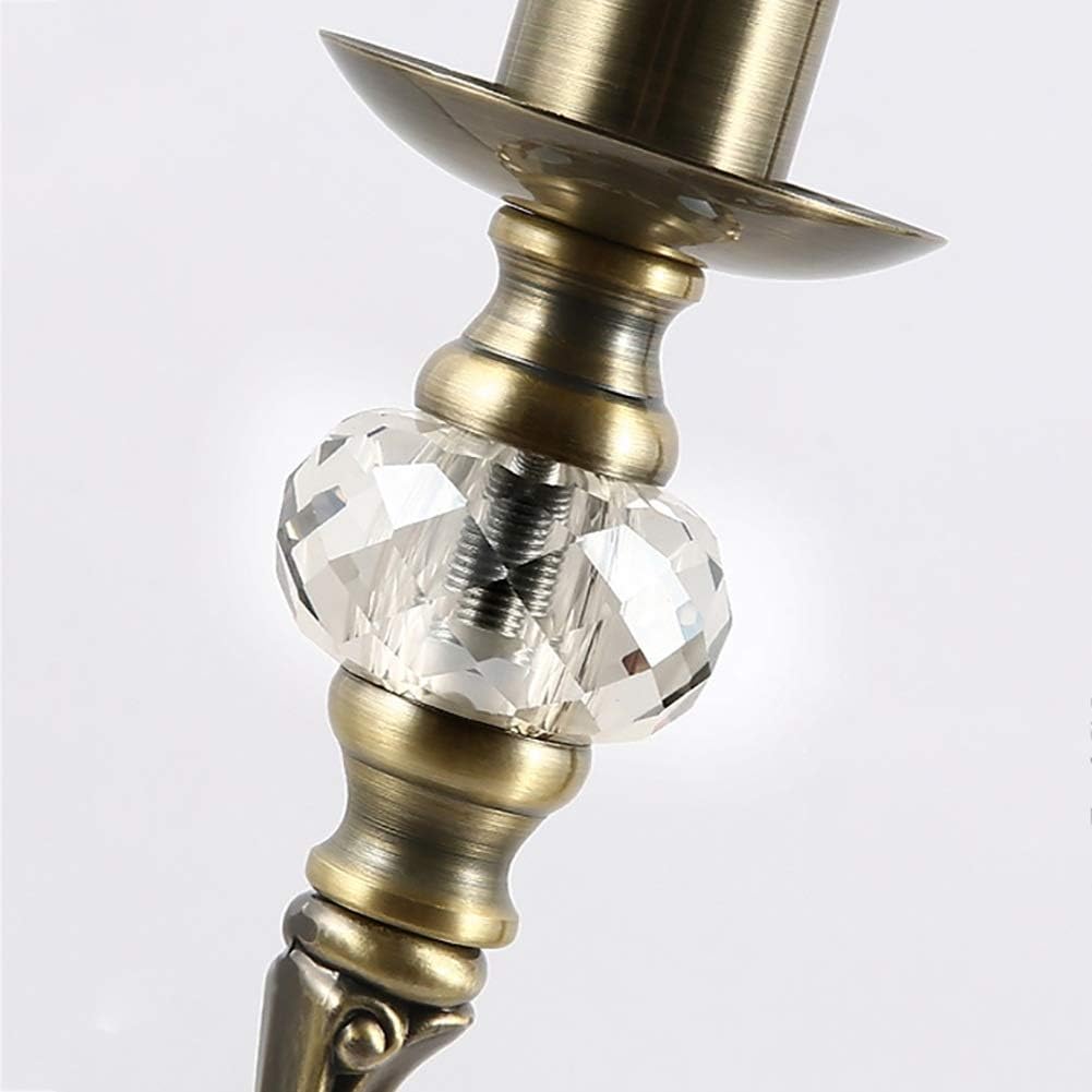 Candelabros de metal para bodas, 5 brazos, altura 64 cm, ideal para decoración de centros de mesa