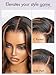 LUVME HAIR 5X5 Brown Highlight Loose Body Wave Glueless Human Hair Wig Pre Cut Lace Front Wig Pre Plucked Ready to Go Long Black Wig For Women (16 Inch & Precut Lace Color 1B/30)