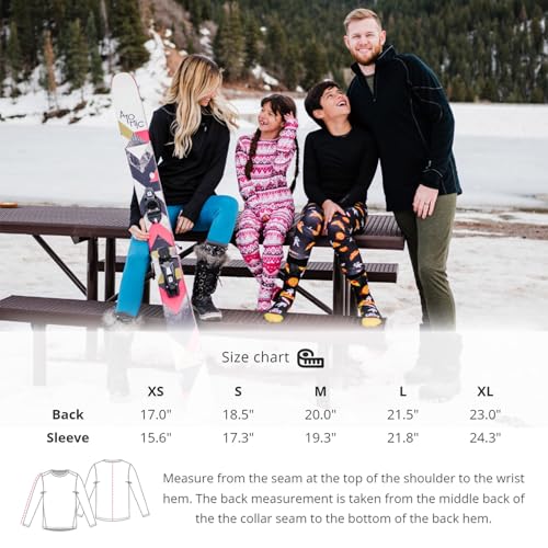 Hot Chillys Youth Micro-Elite Chamois Crewneck Body Fit Midweight Base Layer | UPF 30 Thermal Underwear Long Sleeve Shirt4