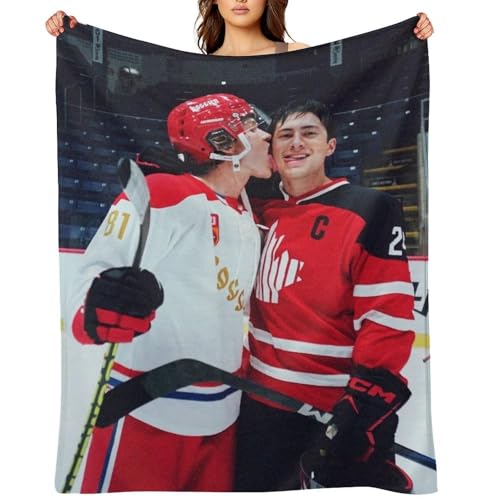 Heated Rivalry Throw Blanket 40x30inch Soft Cozy Blanket for Fans Warm Reading Blanket for Adults Gift & Home Decor
