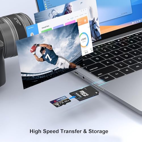 Image of 32GB Micro SD Card, microSDXC TF Card UHS-I Flash Memory Cards | High Read Speed 80MB /s, Class 10 C10, U3, A2, V30, for 4K Full HD & 4K UHD Video Recording