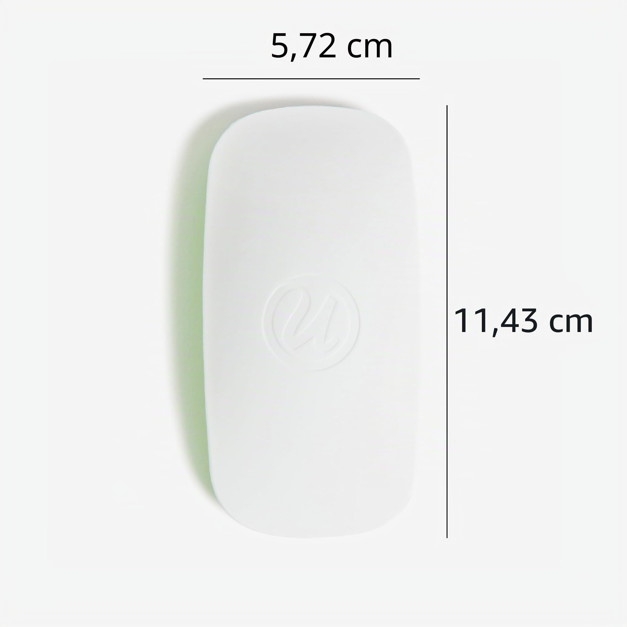 U Brands Borrador magnético de fieltro de borrado en seco, 11,5 x 5,8 x 2,5 cm, 2 tonos blanco y verde, diseño moderno y ligero