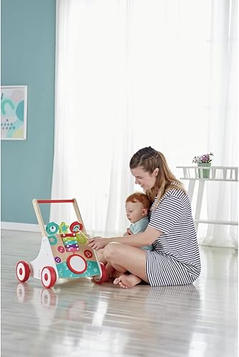 Miniatura 7 de Hape Wooden Push and Pull Music Learning Walker| Multiple Activities Center for Toddlers Ages 10 Months and Up