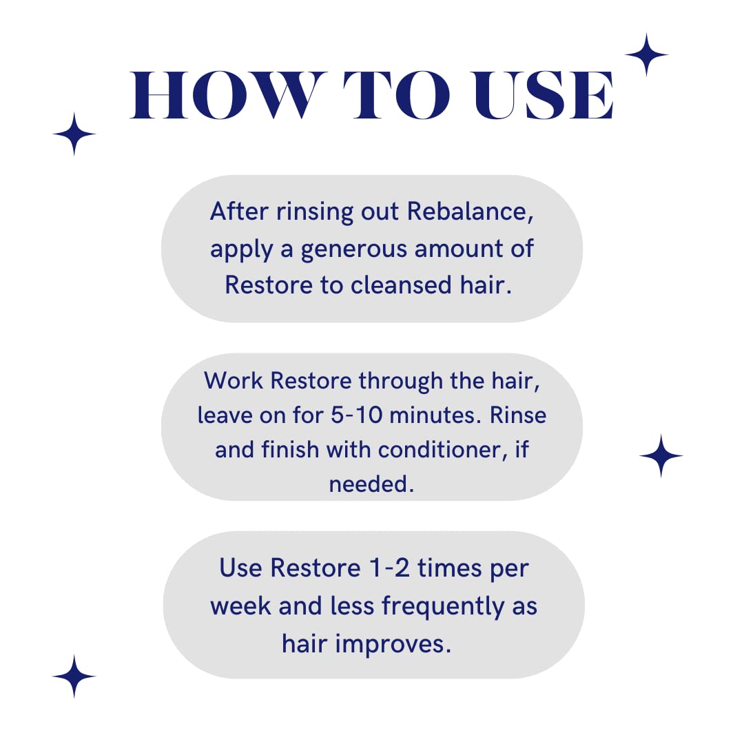 Restore Moisture Masque, For Deep Conditioning Dry, Damaged or Color Treated Hair | Moisturizes Straight, Wavy and Curly Hair | Vegan, Phalate & Paraben-Free | 8.5 Ounces