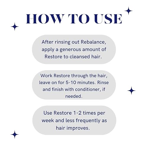 Miniatura 5 de Máscara de humedad restauradora, para acondicionar profundamente el cabello seco, dañado o teñido | Hidrata el cabello liso, ondulado y rizado |